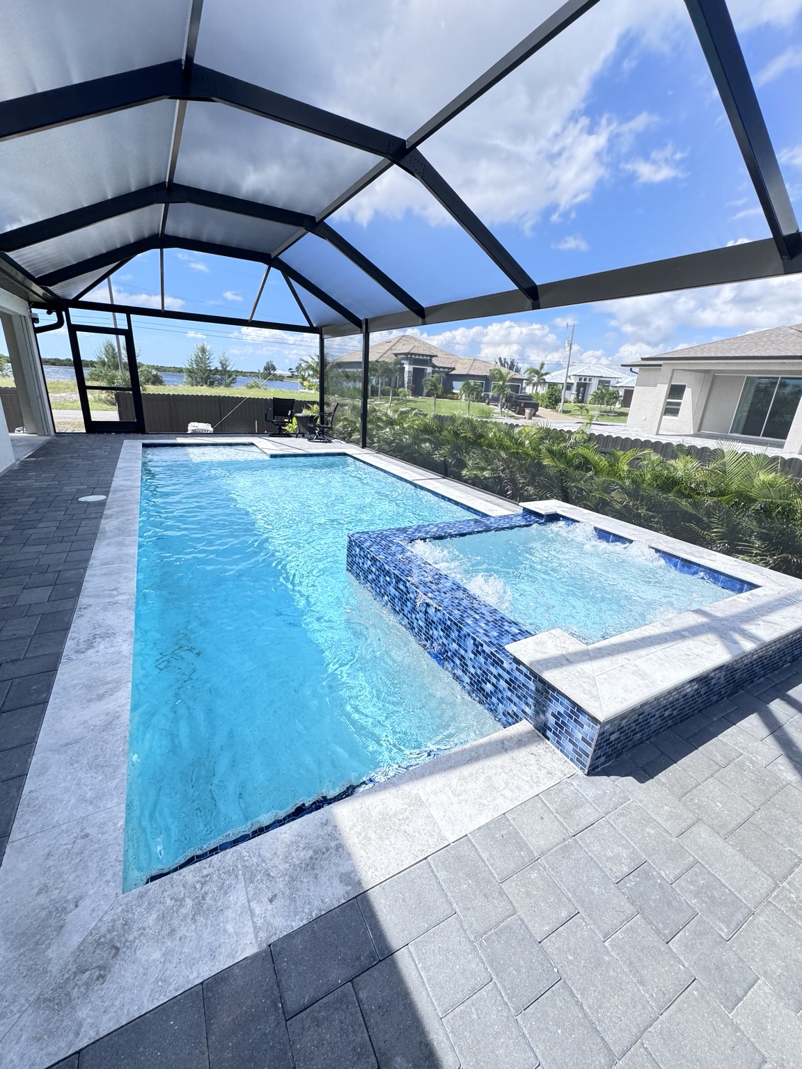 Luxury pool and spa